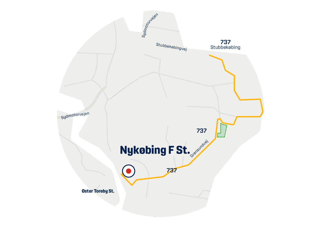 Movia trafikkort - Horbelev-skoven